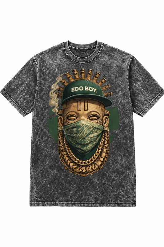 Nedo Acid wash dark Tshirts with Green Nedobreed