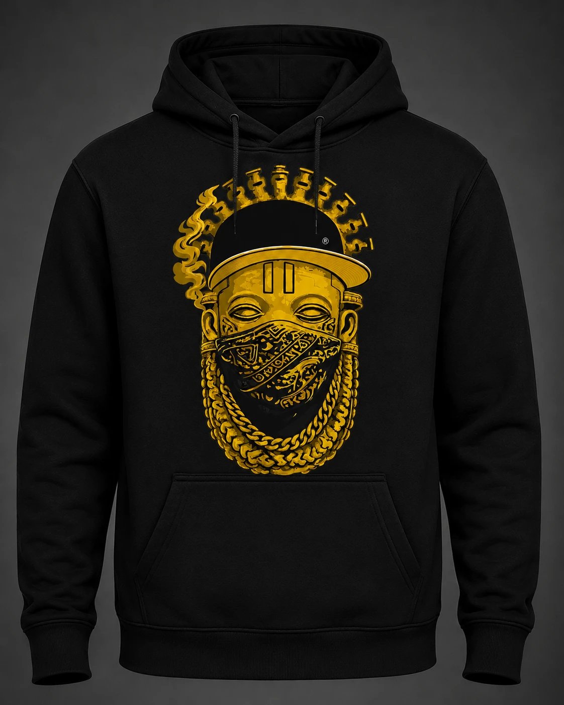 Nedo black Hoody with yellow logo